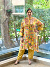 Yellow Floral Digital Printed Co Ord