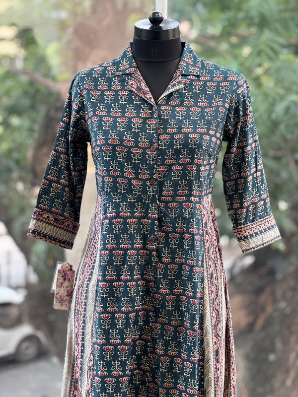Teal Blue A-line Tunic