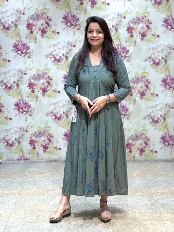 Green Printed Tunic