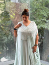 Pastel Blue Kaftan Style Gown