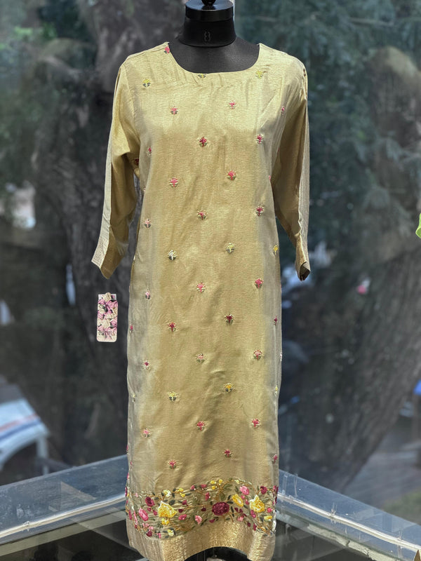 Green Embroidered Suit Set