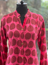 Pink Leaf Print Tunic