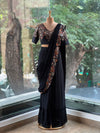 Black Intricate Drape Saree