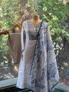 Blue Digital Print Suit