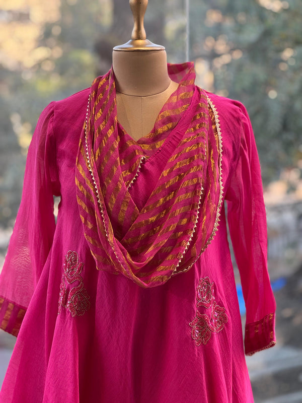 Pink Cowl Neck Co Ord