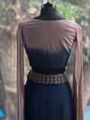 Blue Shaded Cape Set