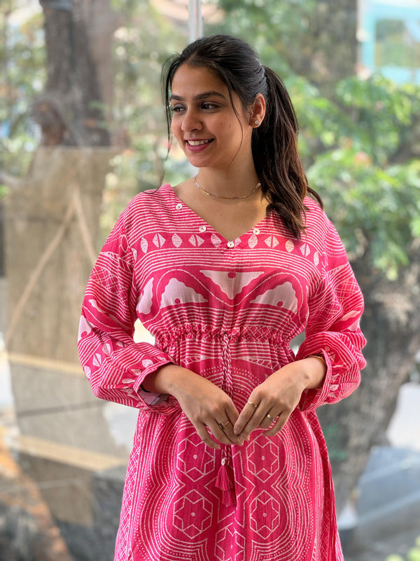 Peach Digital Printed Co Ord