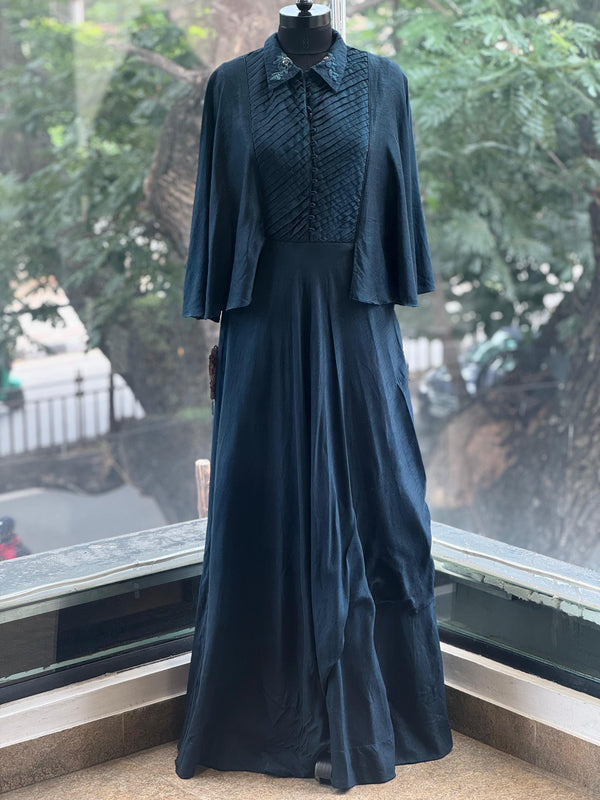 Blue Bell Sleeves Gown