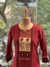 Rust Yoke Neck Tunic