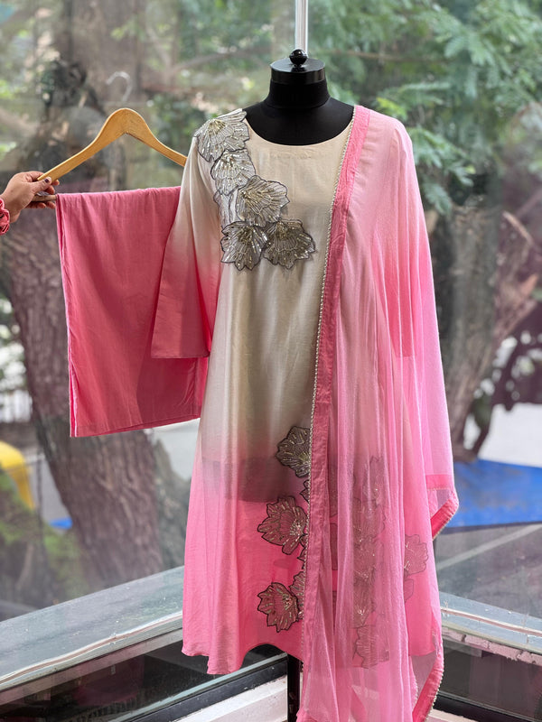 Shaded Dupatta Set