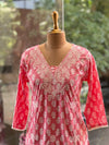Peach Embroidered Tunic