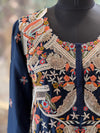 Navy Blue Sharara Set