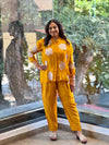 Yellow Floral embroidery Co Ord