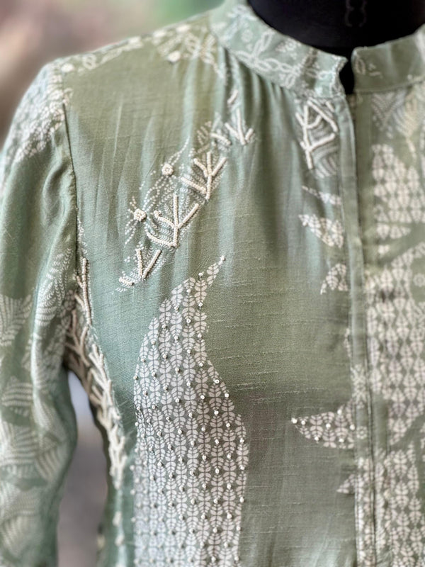 Green Printed Co Ord