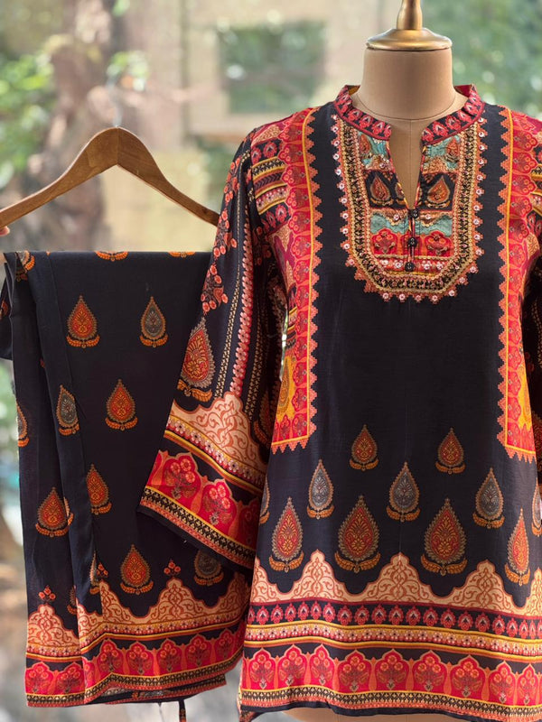 Black Digital Print Co Ord