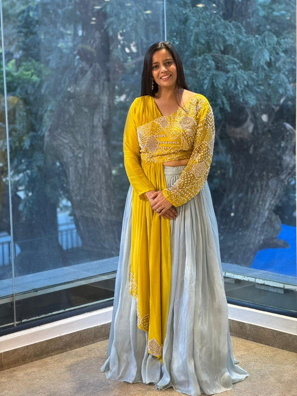 Yellow Skirt Set