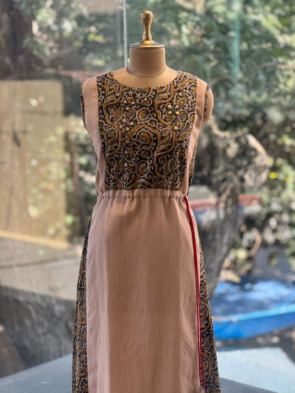 Beige Sleeveless Tunic
