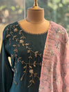Green Dupatta Set