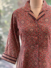 Maroon Kalamkari Print Tunic