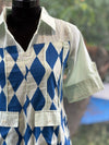 Blue Collared Neck Tunic