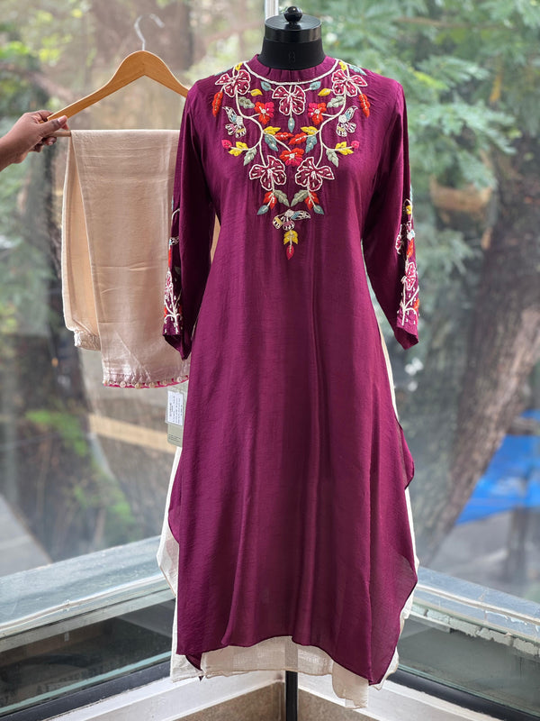 Multi Embroidered Co Ord