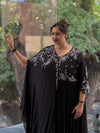 Black One Side Kaftan Gown