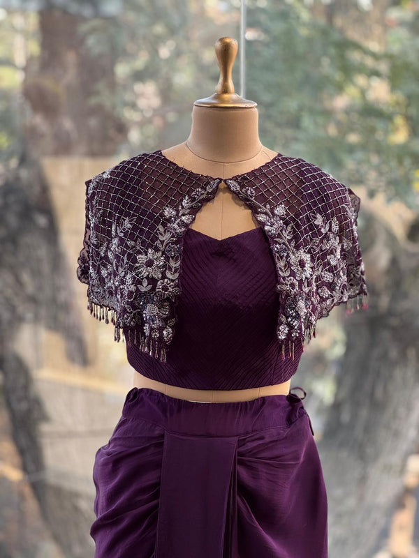 Purple Cape Set