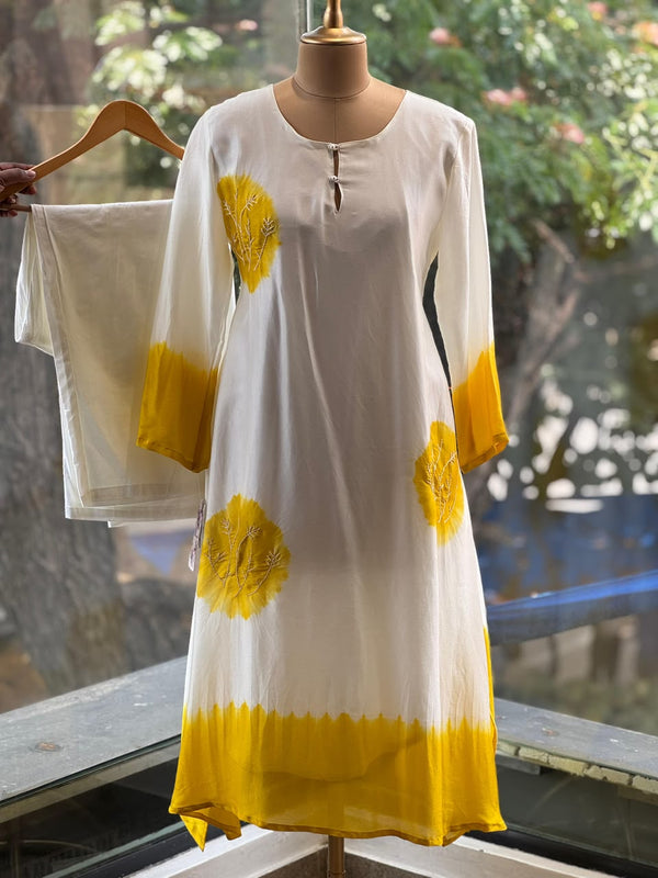 White/YellowCo Ord