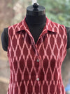 Maroon Sleeveless Tunic