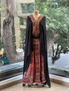 Black Cape Style Palazzo Set