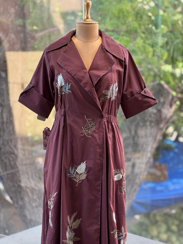 Shirt Style Collared Dress