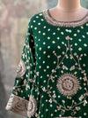 Green Bandhej Skirt Set