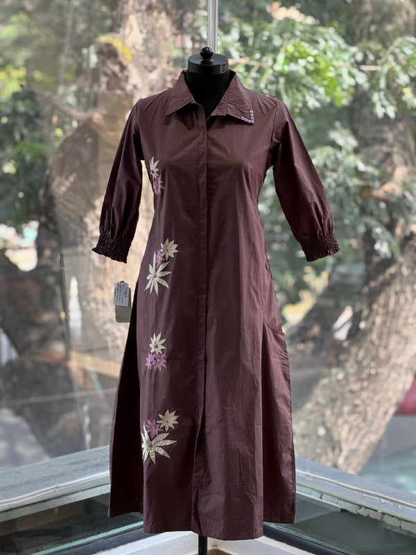 Brown Collared Tunic