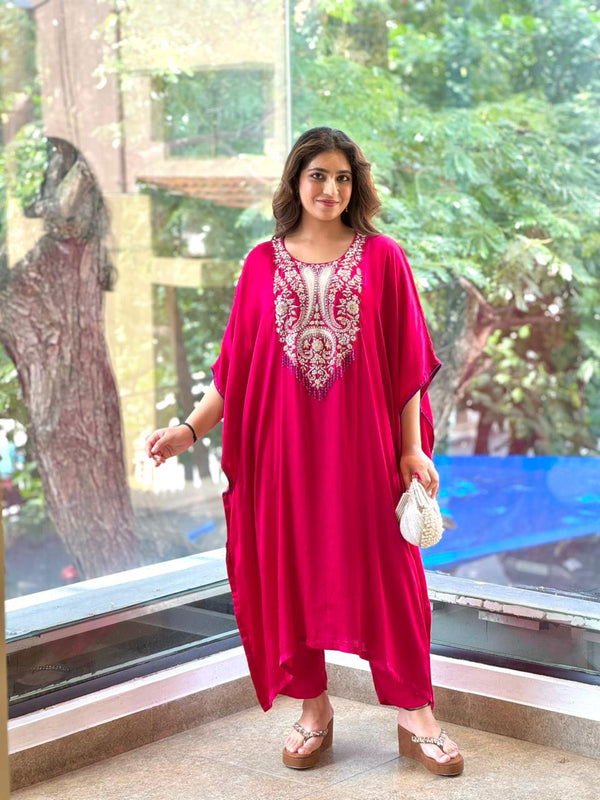 Pink Kaftan Set