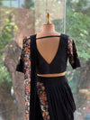 Black Intricate Drape Saree