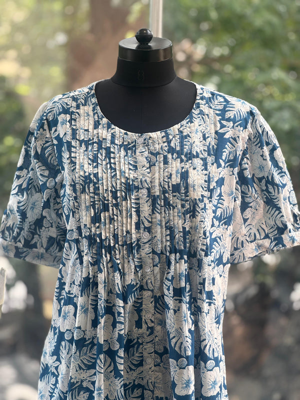 White/Blue Floral Co ord