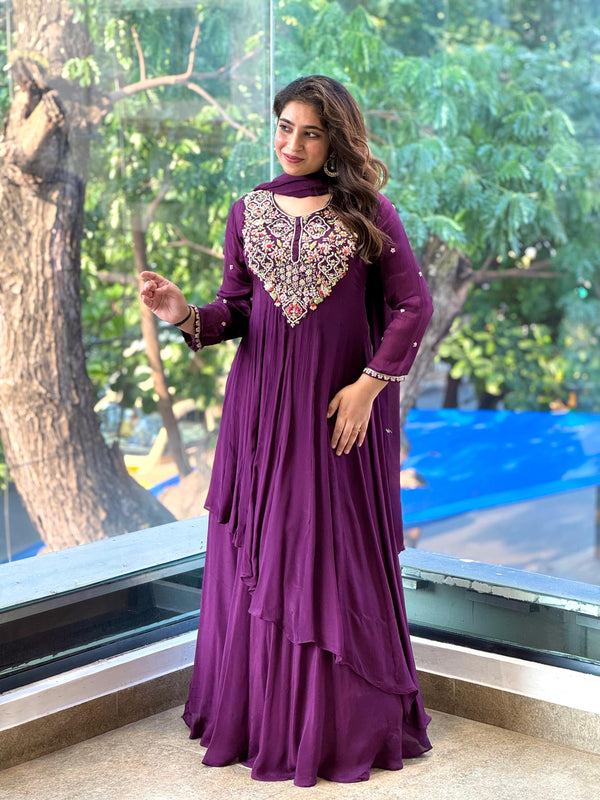 Dark Purple Gown