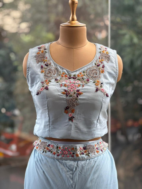 Powder Blue Palazzo Set