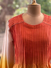Orange Chanderi Silk Shaded Suit