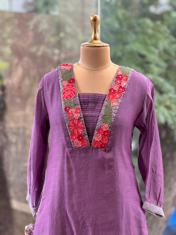 Purple Mul Co Ord