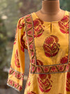 Pure Cotton Color Block Printed Kurta Set