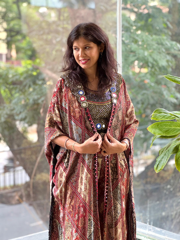 kalamkari Designer Made Jacket Set.