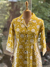 Yellow Floral Print Aline Tunic