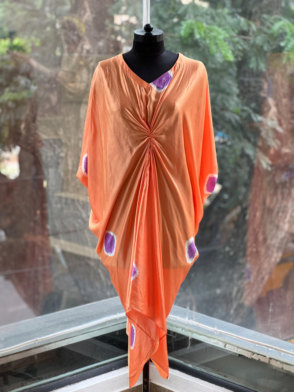 Peach Tye Dye Kaftan