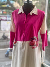 Pink Color Block Tunic for Women