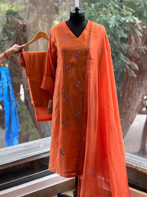 Orange Mul Suit