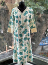 Floral lace kurta set
