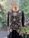 Black Gown with Intricate Handwork