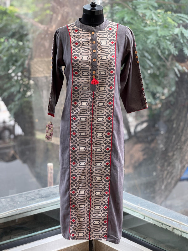Grey Printed Tunic