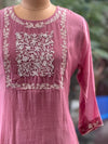 Pink Mul Chanderi Suit
